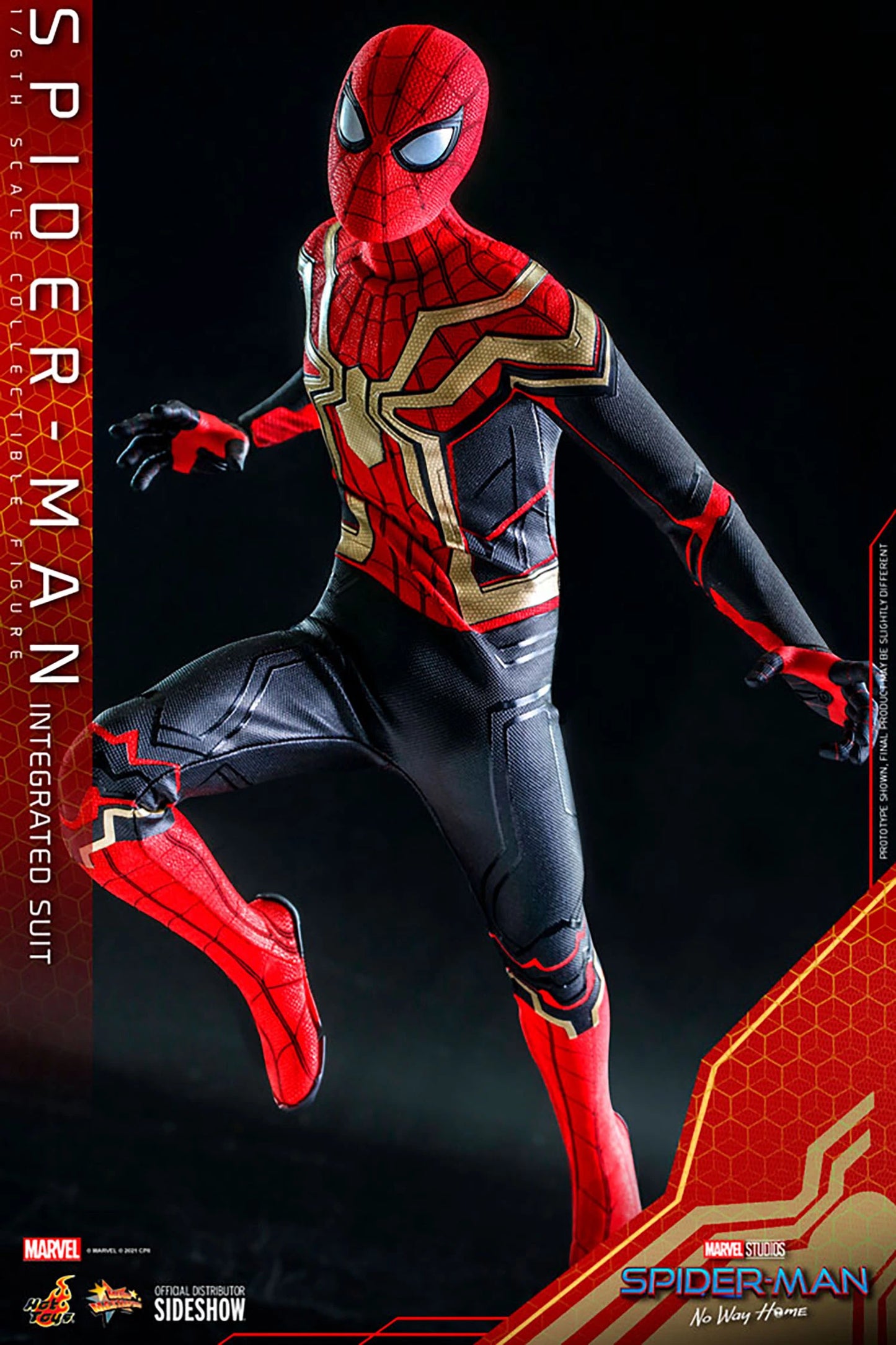 Spider-Man No Way Home Integrated Suit 1:6 Scale Marvel Figure by Hot Toys