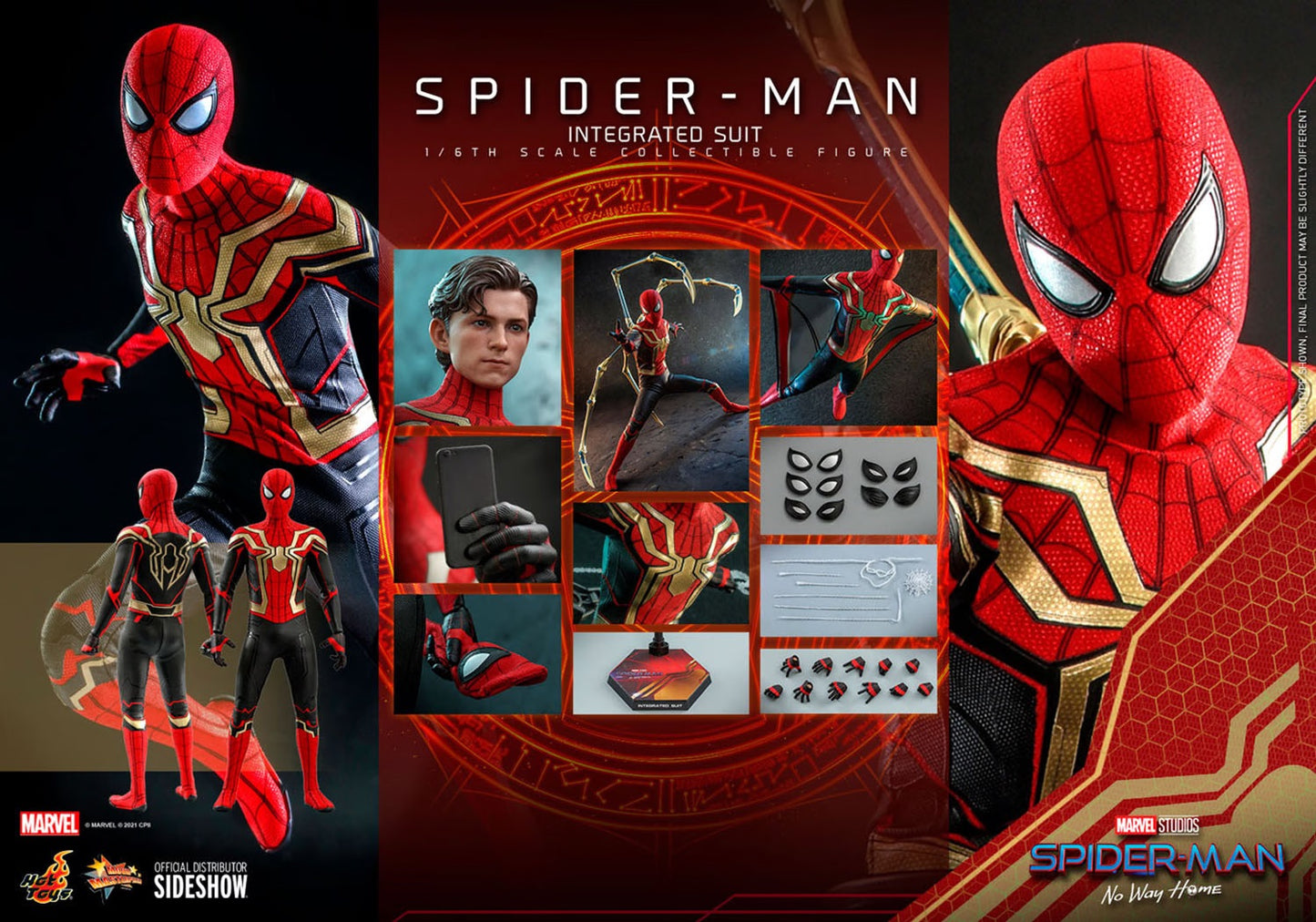 Spider-Man No Way Home Integrated Suit 1:6 Scale Marvel Figure by Hot Toys