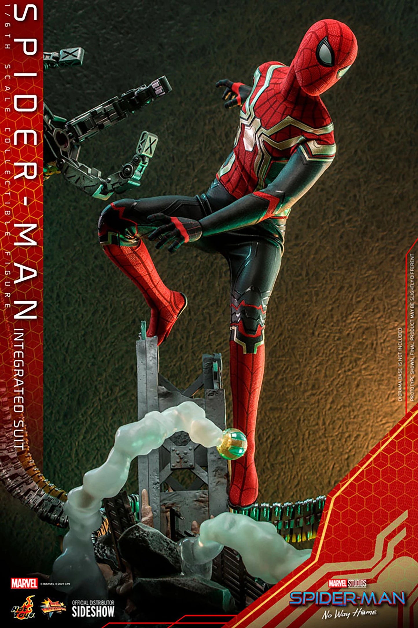 Spider-Man No Way Home Integrated Suit 1:6 Scale Marvel Figure by Hot Toys