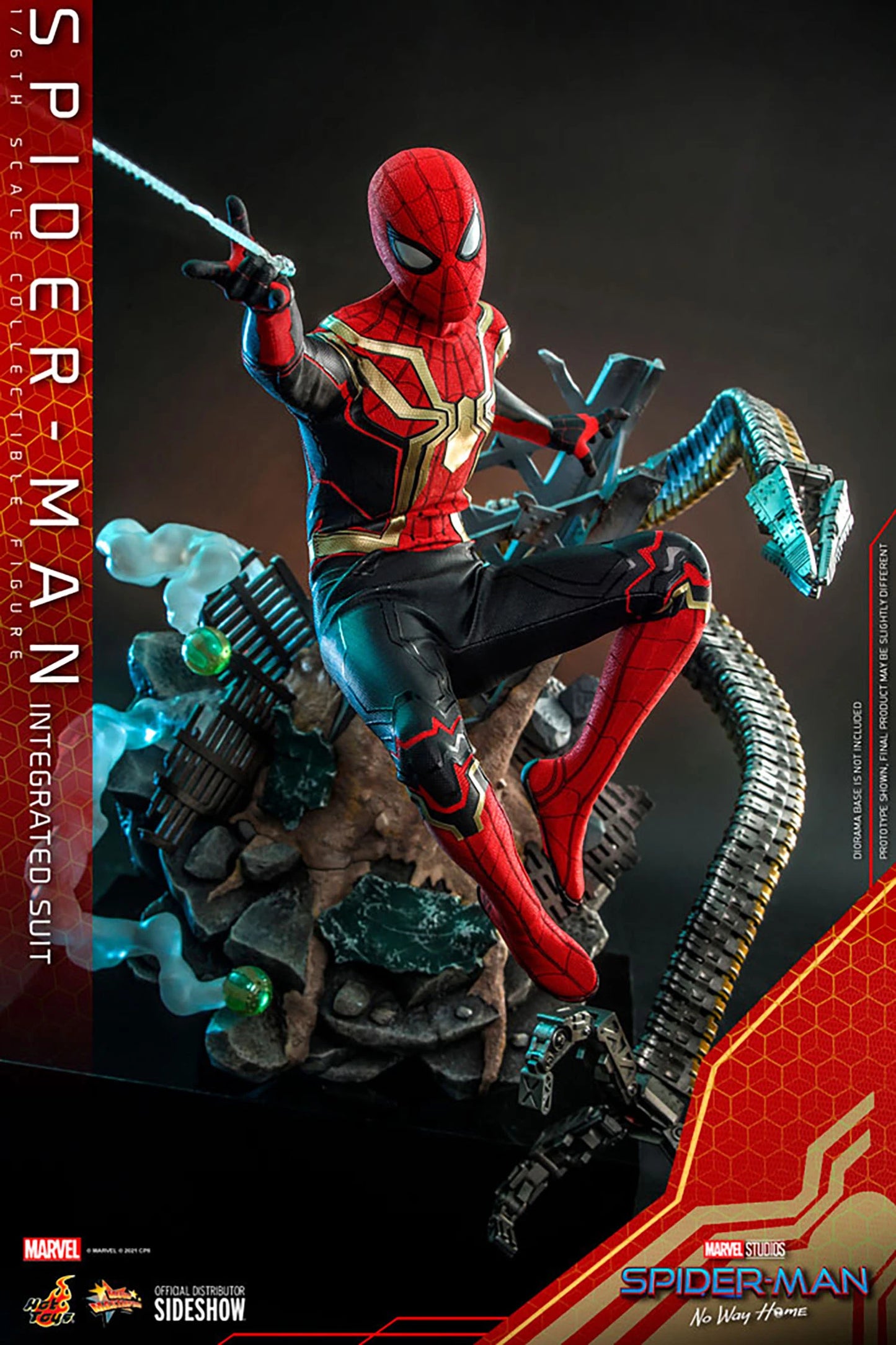 Spider-Man No Way Home Integrated Suit 1:6 Scale Marvel Figure by Hot Toys