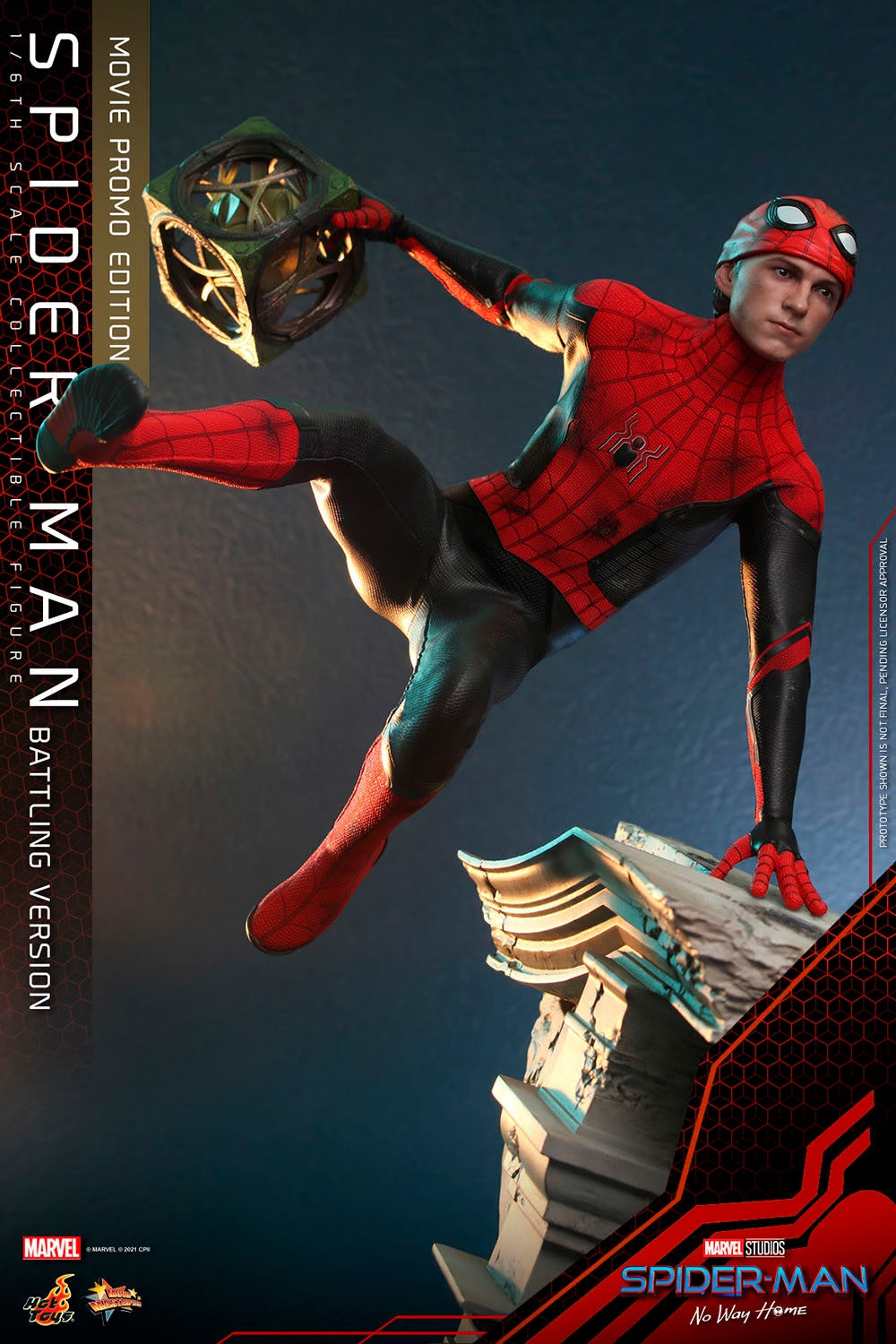 Spider-Man No Way Home Battle Version 1:6 Scale Movie Promo Edition Figure by Hot Toys