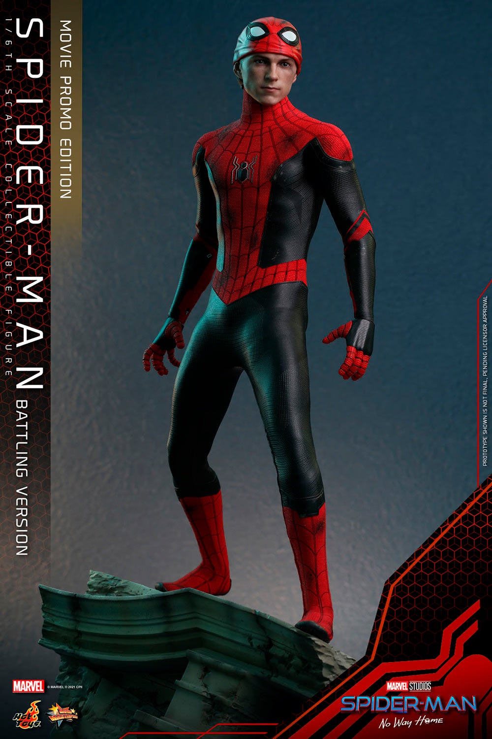 Spider-Man No Way Home Battle Version 1:6 Scale Movie Promo Edition Figure by Hot Toys