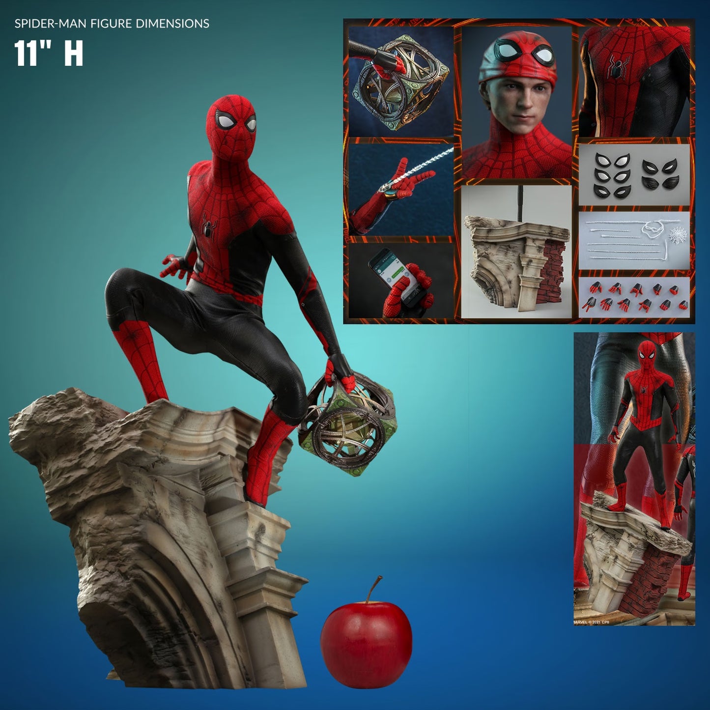 Spider-Man No Way Home Battle Version 1:6 Scale Movie Promo Edition Figure by Hot Toys