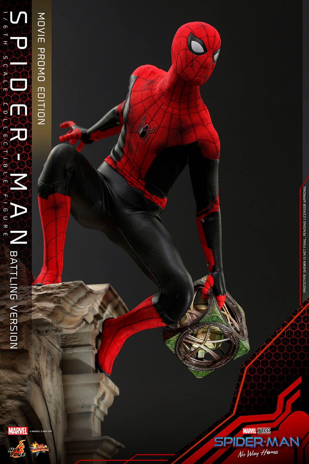 Spider-Man No Way Home Battle Version 1:6 Scale Movie Promo Edition Figure by Hot Toys