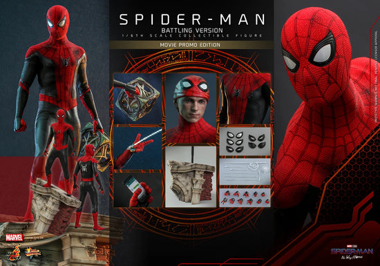 Spider-Man No Way Home Battle Version 1:6 Scale Movie Promo Edition Figure by Hot Toys