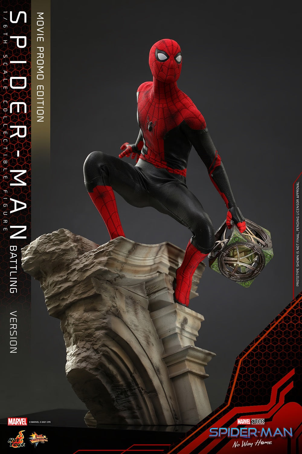 Spider-Man No Way Home Battle Version 1:6 Scale Movie Promo Edition Figure by Hot Toys