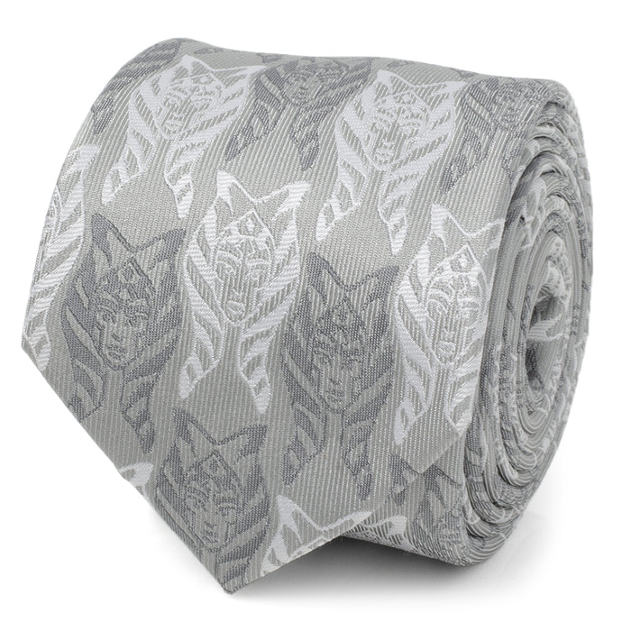 Star Wars Ahsoka Tano Grey Fine Silk Necktie