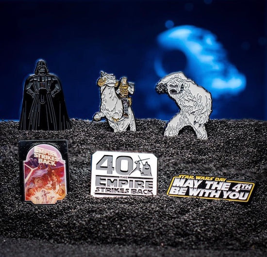 Load image into Gallery viewer, Star Wars: Empire Strikes Back 40th Anniversary Limited Edition Set of 6 Enamel Pins
