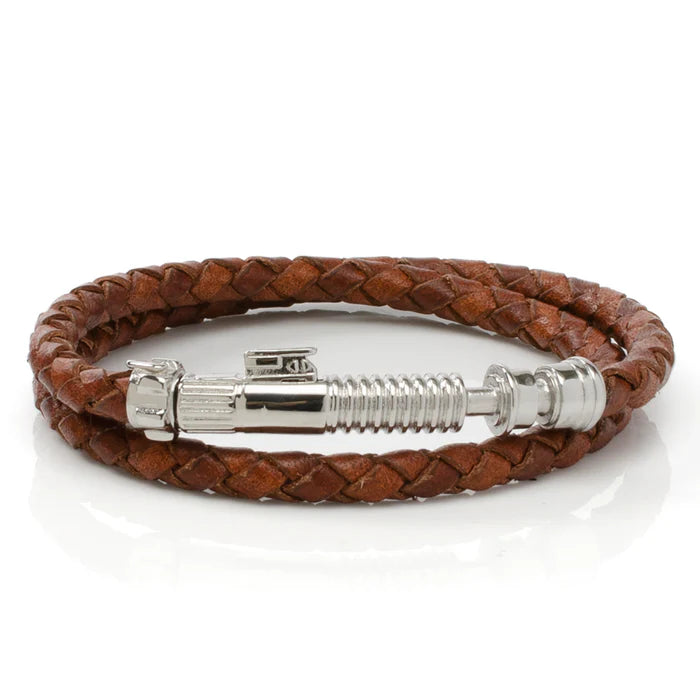 Star Wars Obi-Wan's Lightsaber Leather Wrap Bracelet