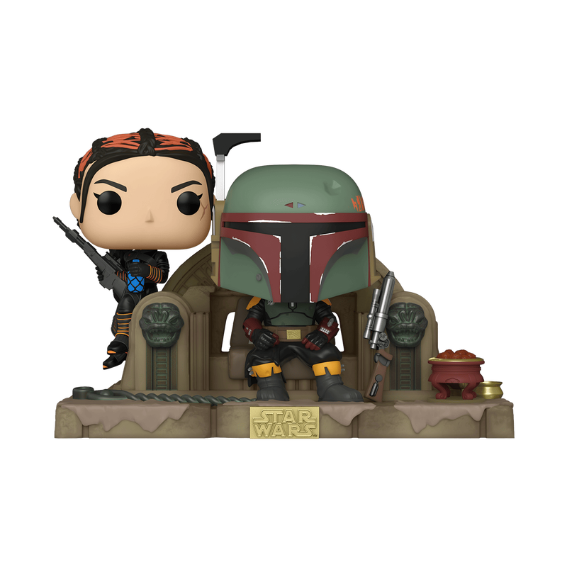 Star Wars: The Mandalorian Funko Pop! Moments Boba Fett & Fennec Shand on Throne