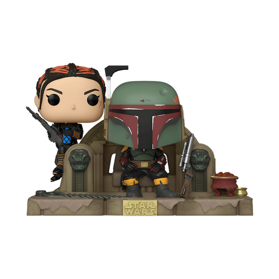 Star Wars: The Mandalorian Funko Pop! Moments Boba Fett & Fennec Shand on Throne