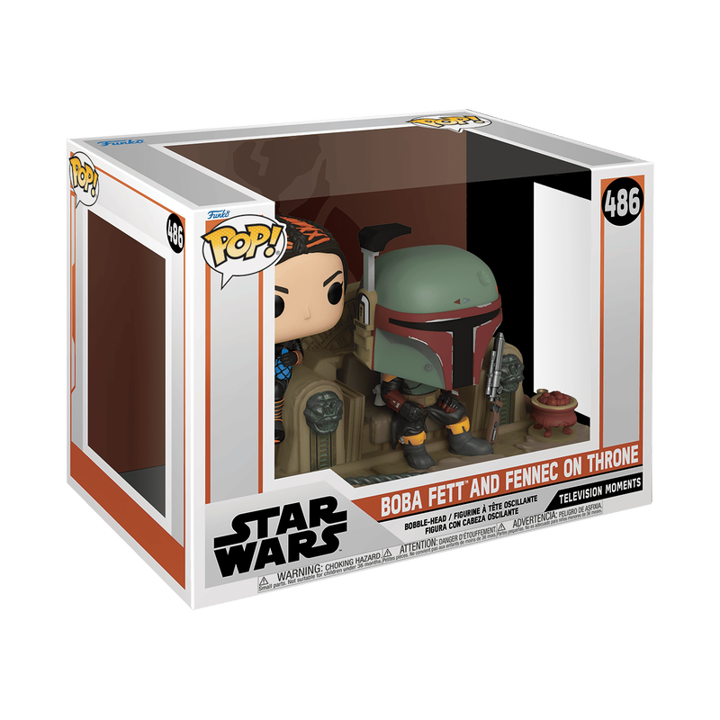 Star Wars: The Mandalorian Funko Pop! Moments Boba Fett & Fennec Shand on Throne