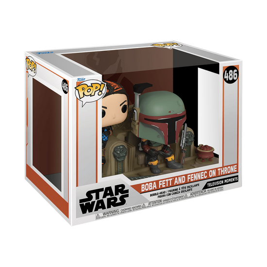 Star Wars: The Mandalorian Funko Pop! Moments Boba Fett & Fennec Shand on Throne