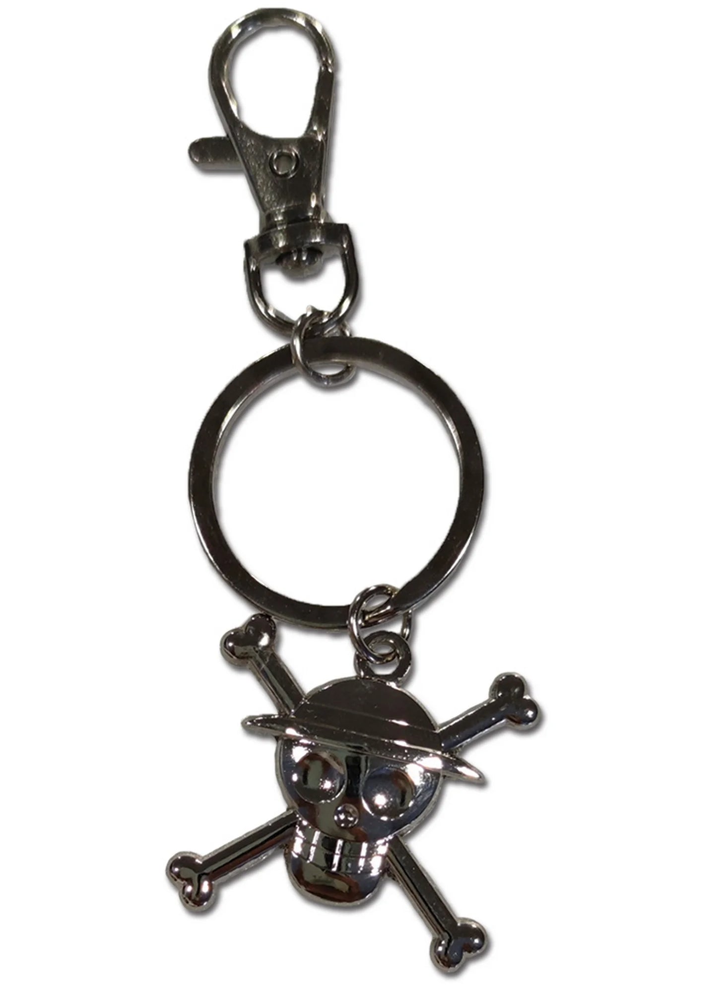 Straw Hat Jolly Roger (One Piece) Metal Sculpted Keychain
