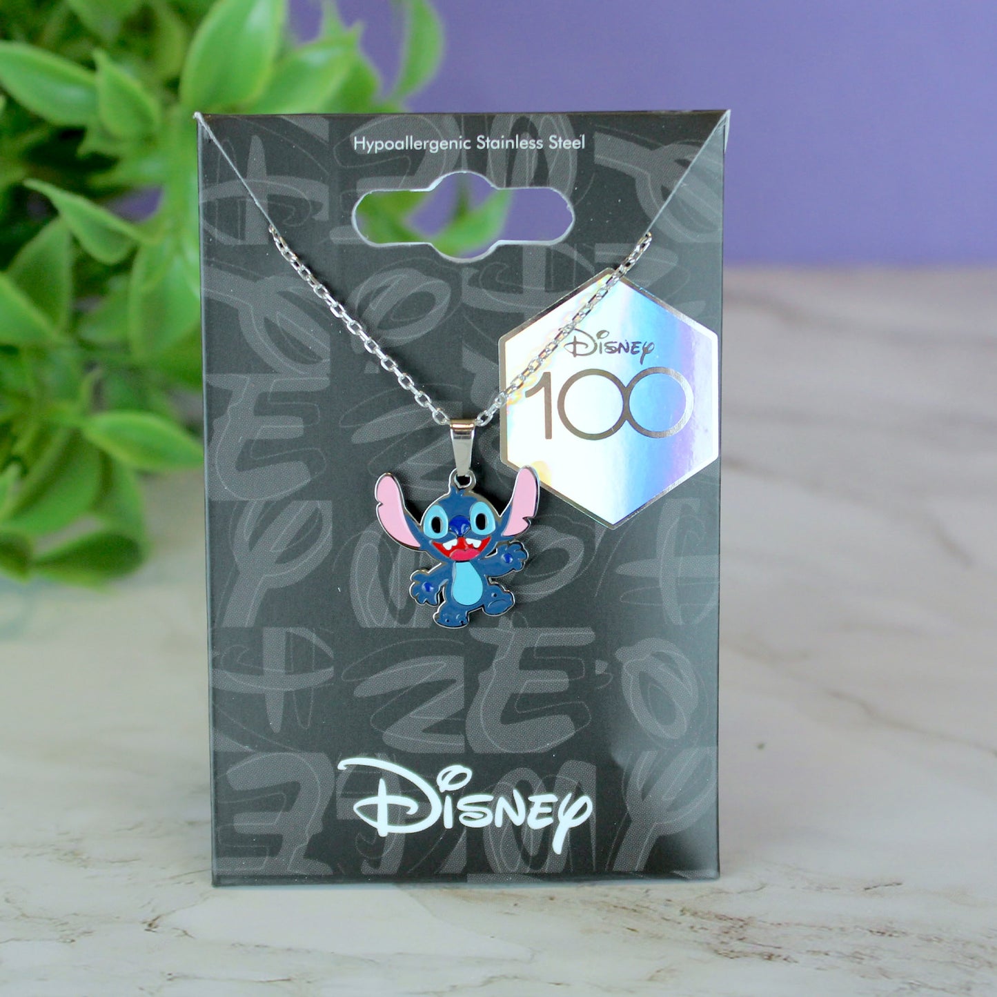 Stitch (Disney 100) Enamel Necklace