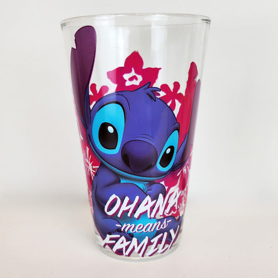 Stitch "Ohana Means Family" 16oz Pint Glass