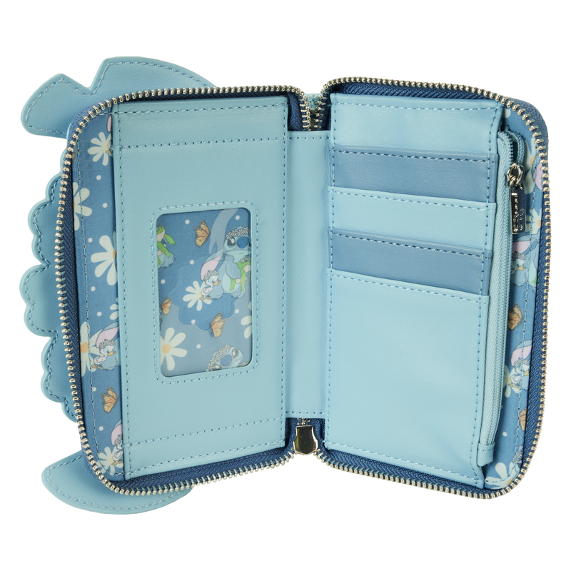 Lili & Stitch Springtime Daisy Cosplay Zip Around Wallet by LoungeFly