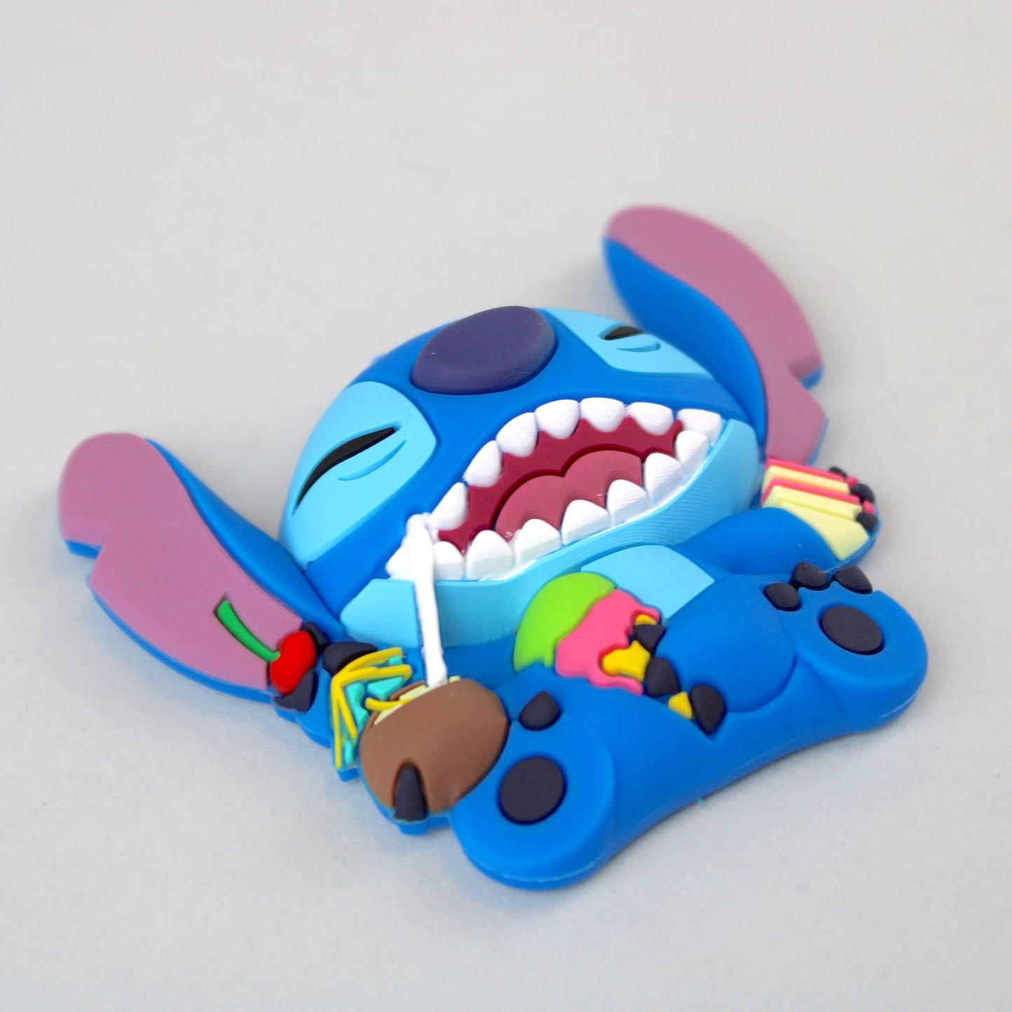 Disney: Lilo & Stitch - Stitch with Food - 3D Foam Magnet - 4GEEKS