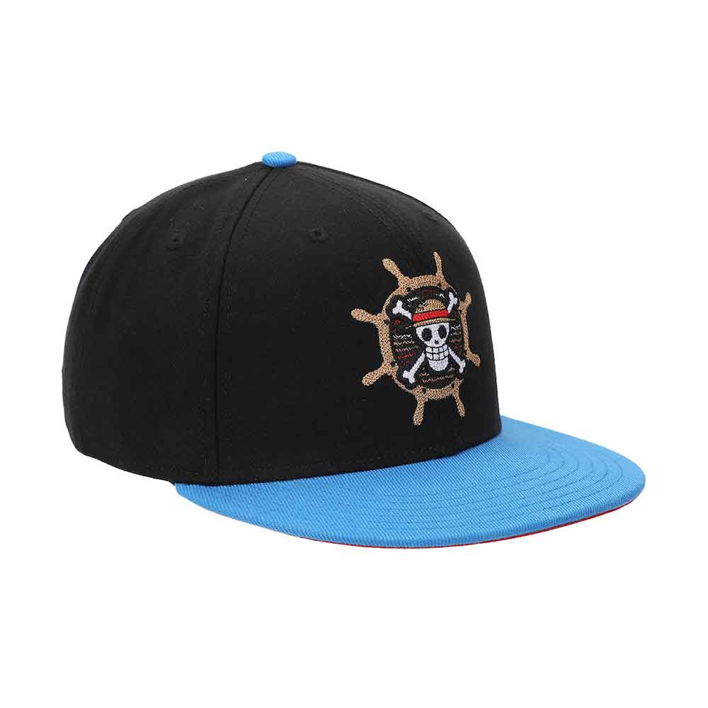 Straw Hat Crew Embroidered One Piece Snapback Hat