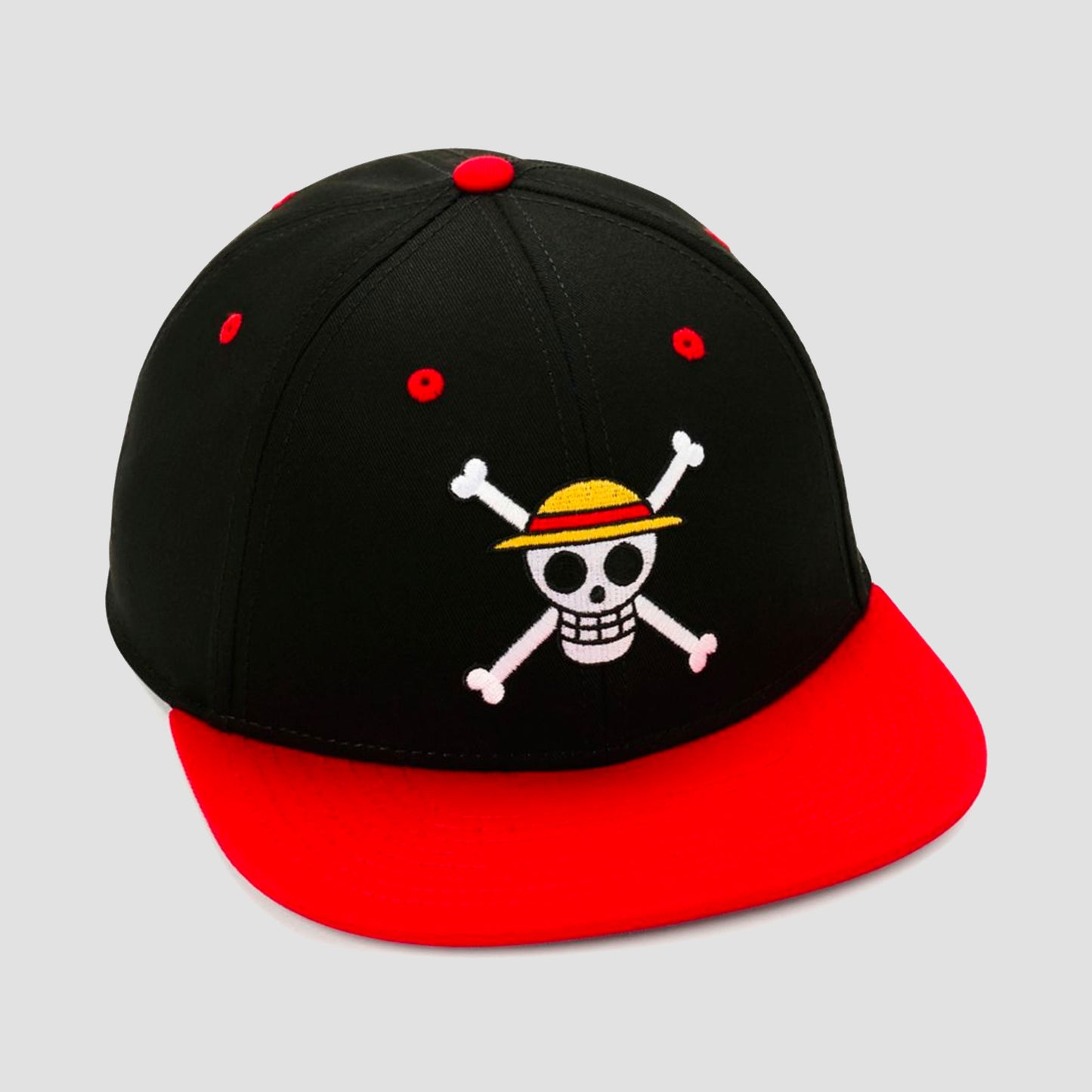 Load image into Gallery viewer, Straw Hat Pirates (One Piece) Flat Bill Snapback Hat
