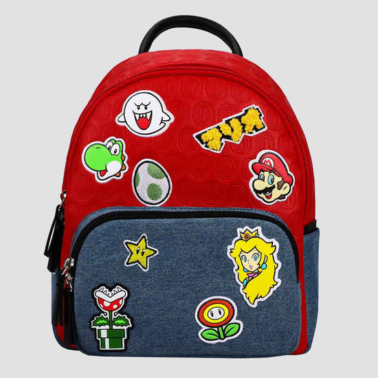 Load image into Gallery viewer, Super Mario Bros Patch Mini Backpack
