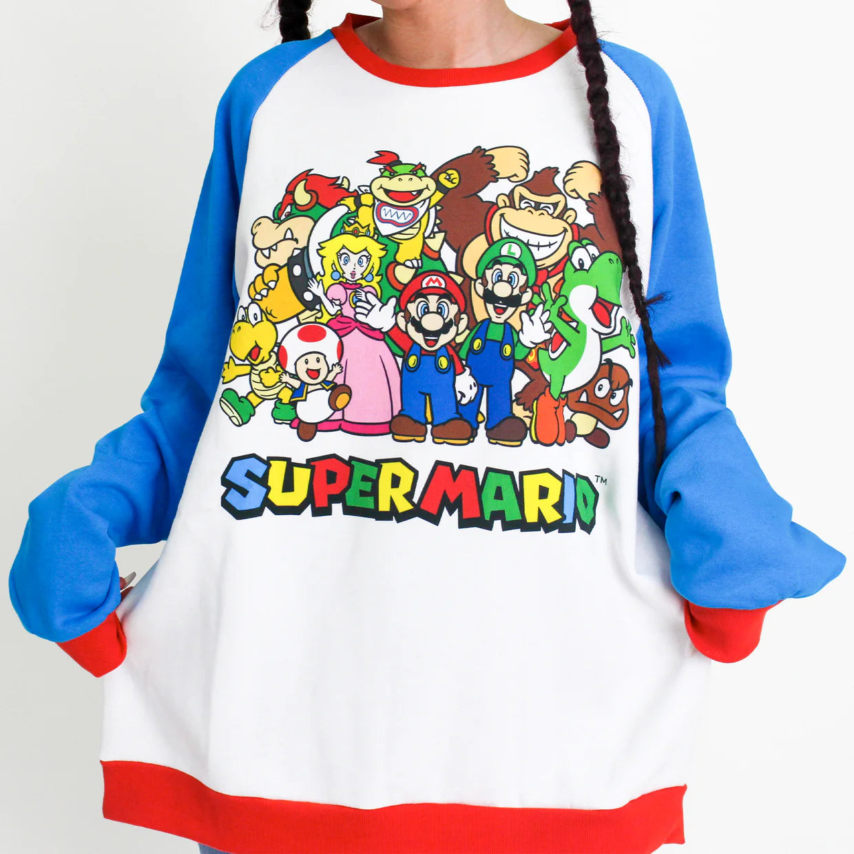 Load image into Gallery viewer, Super Mario Pullover Sweater by Cakeworthy
