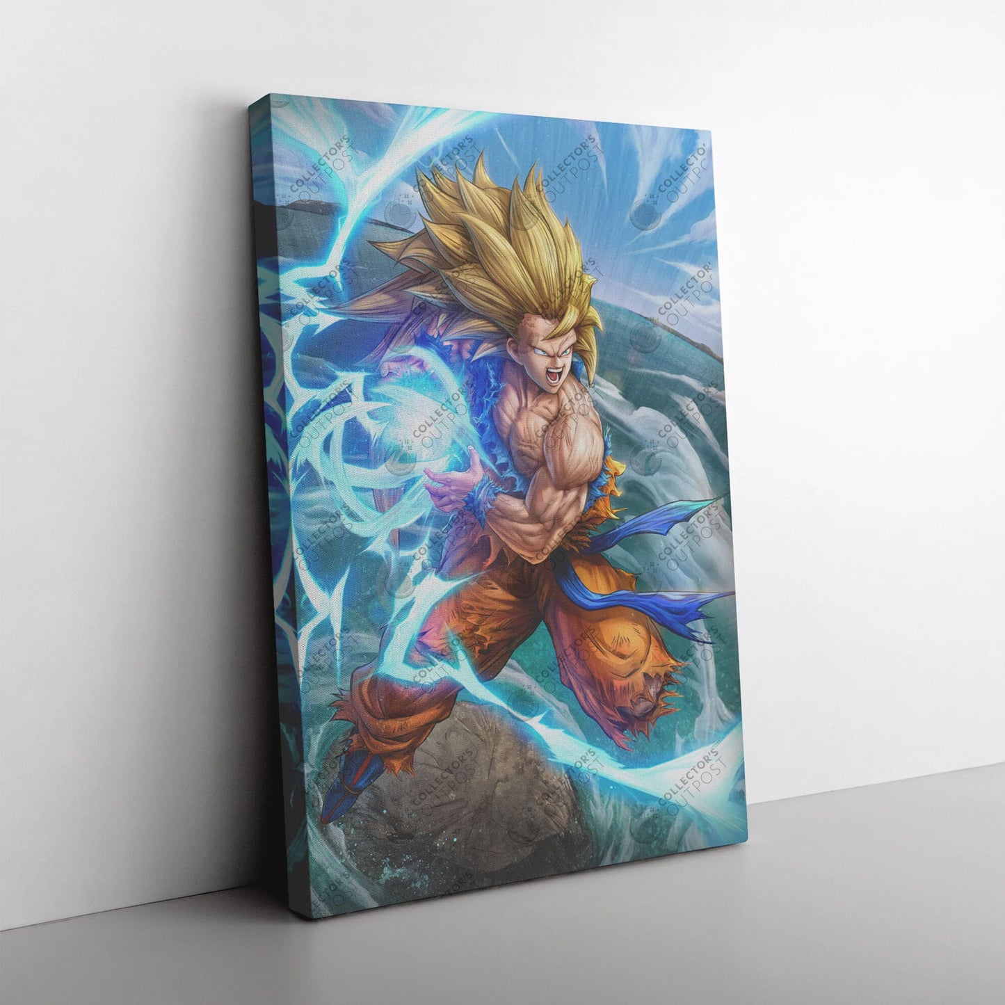 Super Saiyan 3 Son Goku "Growing Strength" (Dragon Ball Z) Premium Art Print
