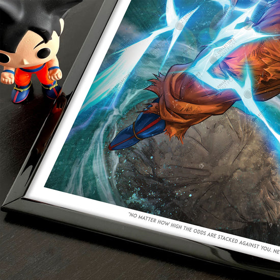 Super Saiyan 3 Son Goku "Growing Strength" (Dragon Ball Z) Premium Art Print