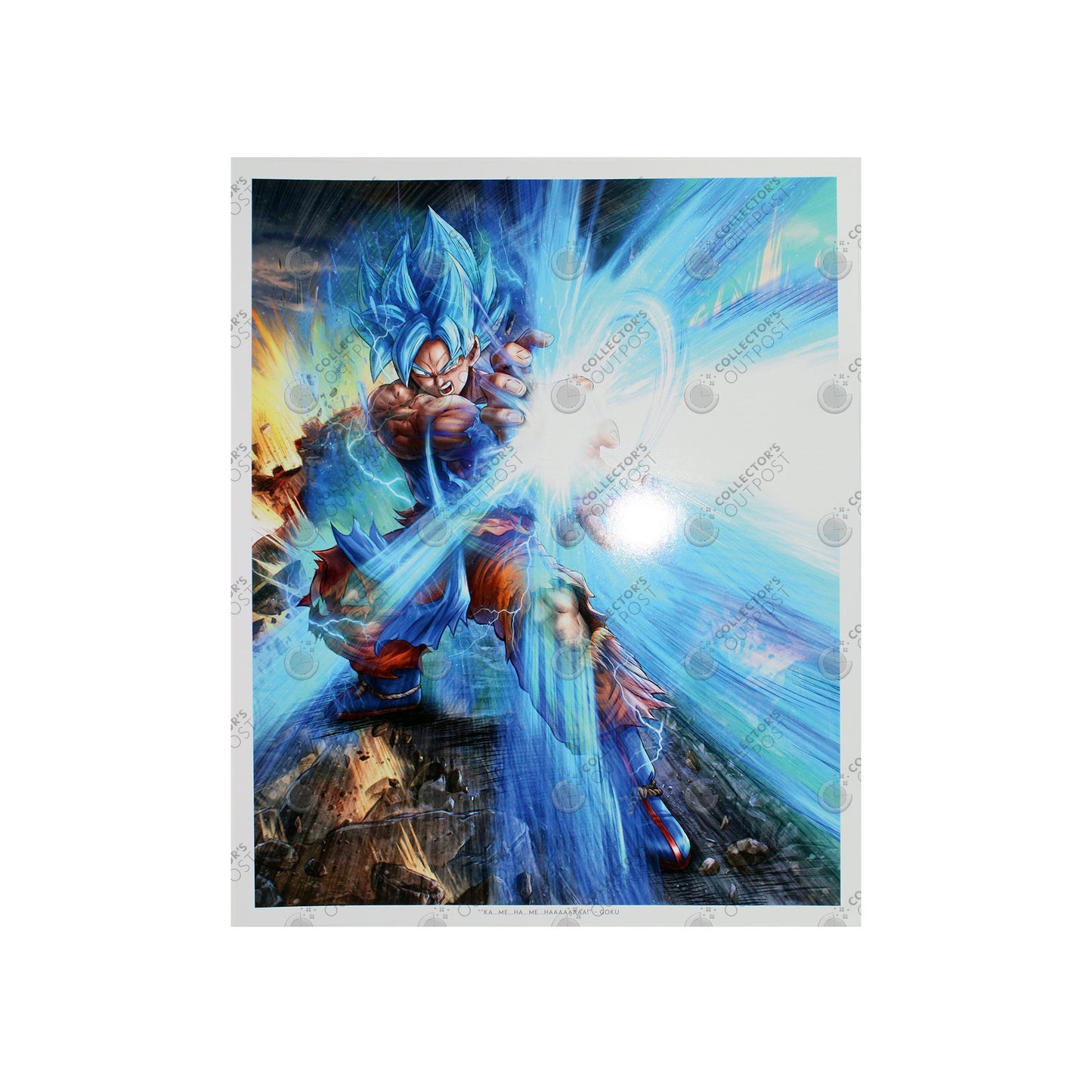 Super Saiyan Blue Goku Dragon Ball Art Print