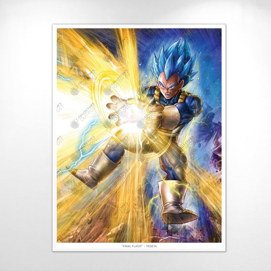 Load image into Gallery viewer, Super Saiyan Blue Vegeta Evolved (Dragon Ball Z) Portrait Ver. Premium Art Print
