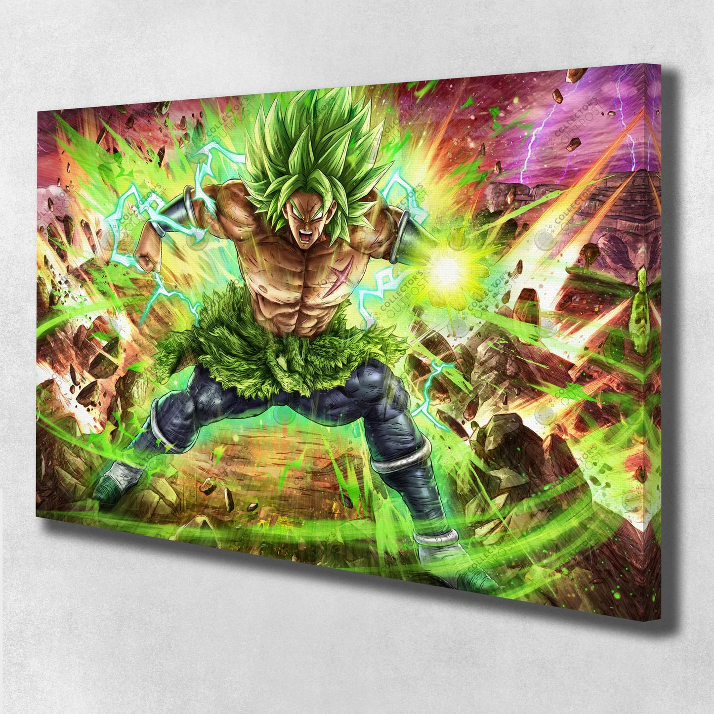 Super Saiyan Broly "True Power" Dragon Ball Z (Landscape) Premium Art Print