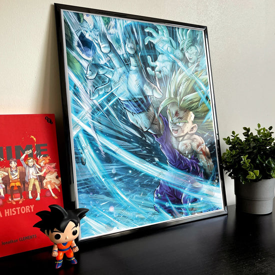 Super Saiyan Gohan "Now's Your Chance!" (Dragon Ball) Premium Art Print