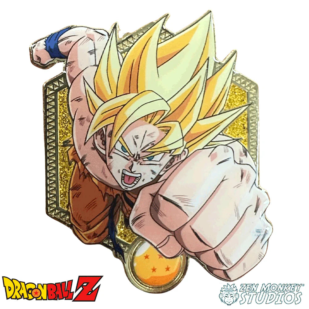 Super Saiyan Goku Dragon Ball Enamel Pin Golden Series