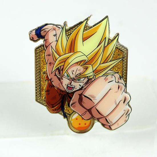 Super Saiyan Goku Dragon Ball Enamel Pin Golden Series