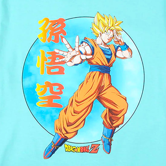 Load image into Gallery viewer, Super Saiyan Goku (Dragon Ball Z) Teal Shirt
