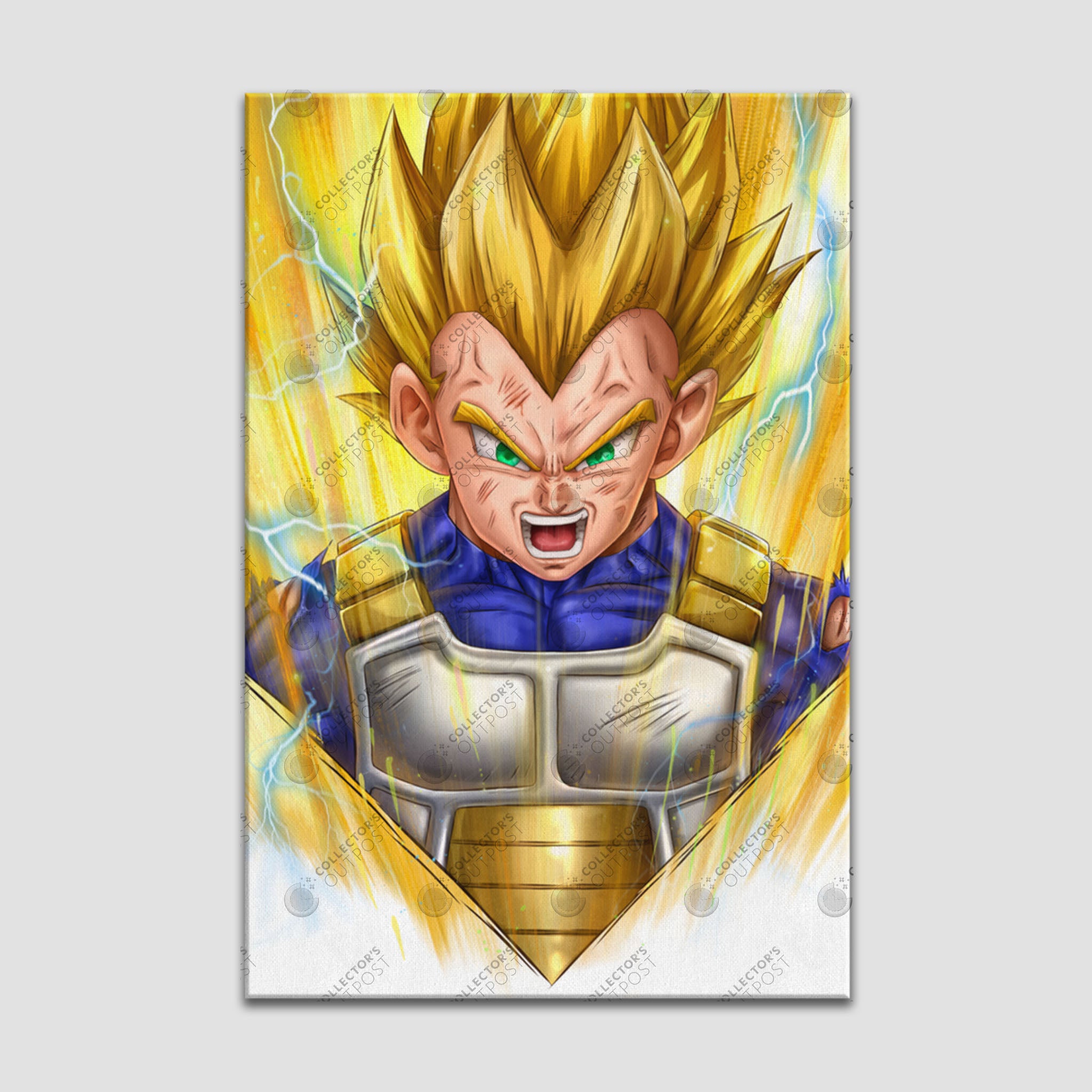 Super Saiyan Vegeta Dragon Ball Legacy Portrait Art Print Collectors Outpost 3334