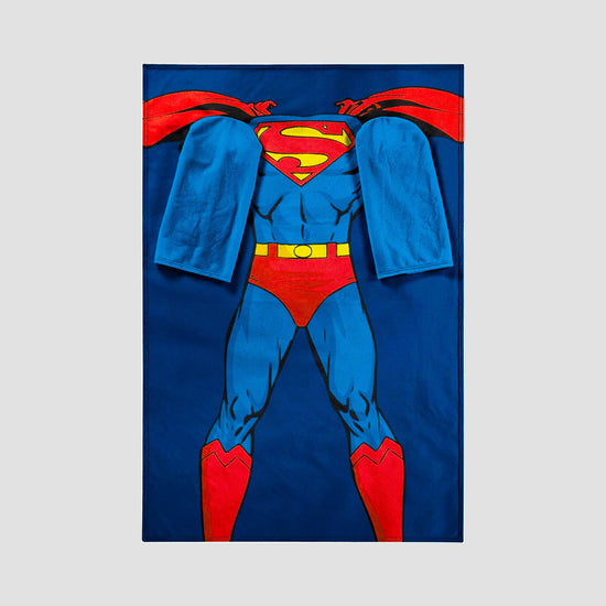 Superman Blanket With Sleeves