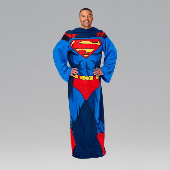 Superman Blanket With Sleeves