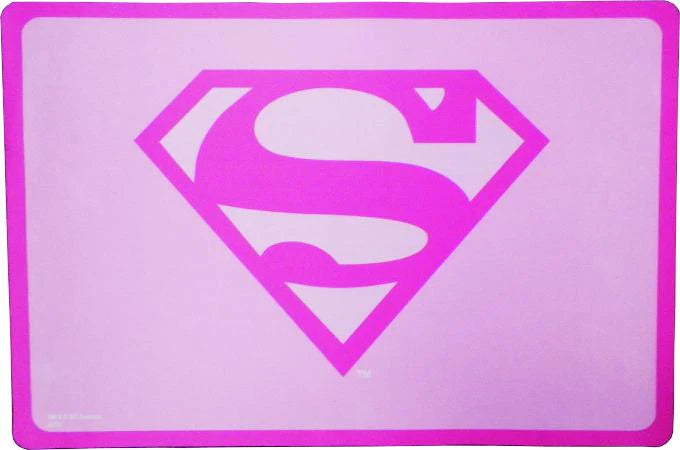 Pink Superman Pet Bowl Placemat