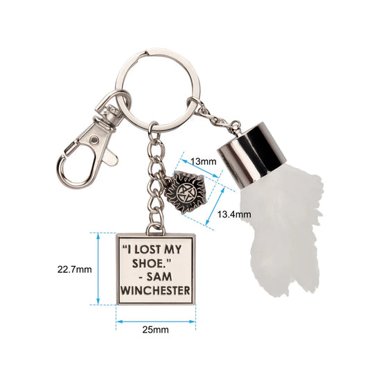 Supernatural Sam Winchester Faux Rabbit Foot Keychain