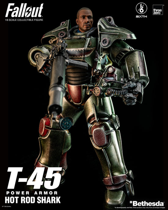 Fallout T-45 Hot Rod Shark Power Armor 1/6 Scale Figure by Threezero