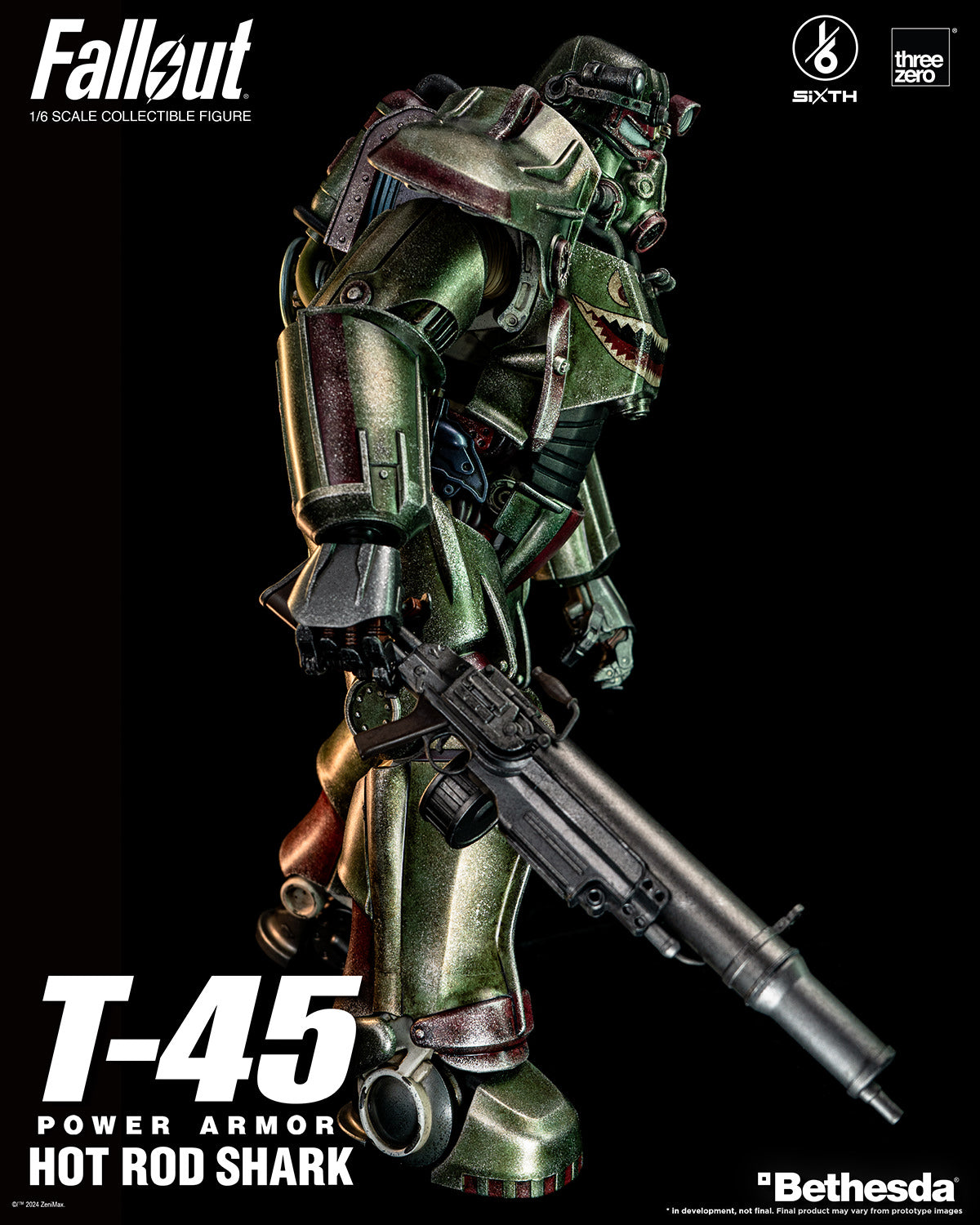 Fallout T-45 Hot Rod Shark Power Armor 1/6 Scale Figure by Threezero