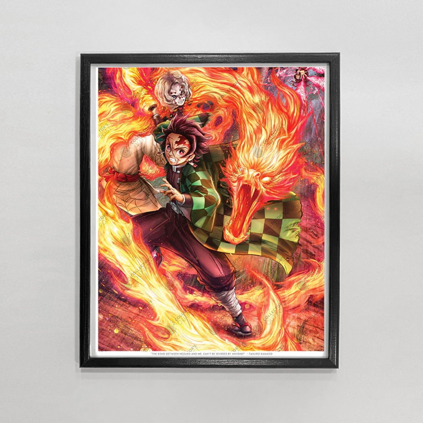 Tanjiro Kamado "Flame Breathing" (Demon Slayer) Premium Art Print