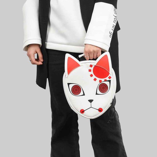 Load image into Gallery viewer, Tanjiro&amp;#39;s Warding Mask (Demon Slayer) Insulated Lunch Tote Bag

