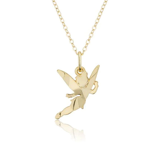 Tinker Bell (Peter Pan) Disney 100 Gold Plated Faceted Necklace