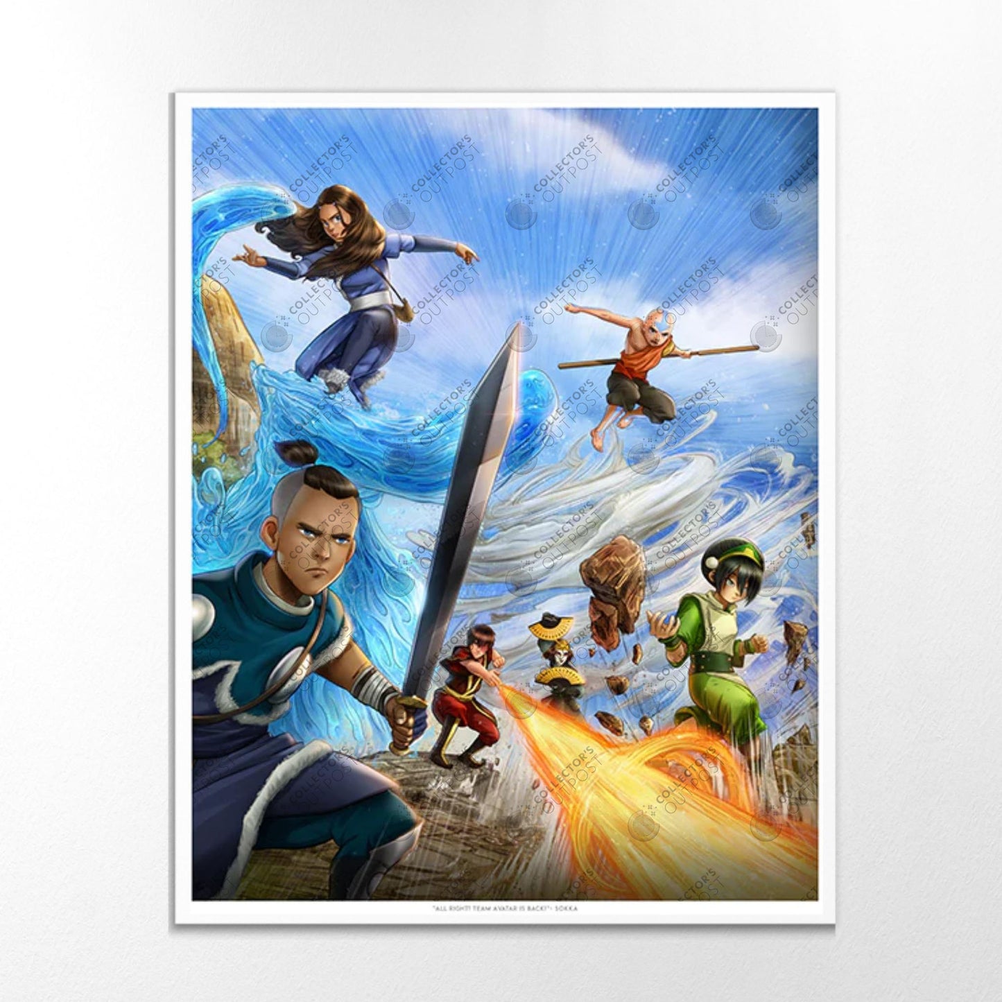 "Team Avatar" (Avatar: The Last Airbender) Premium Art Print
