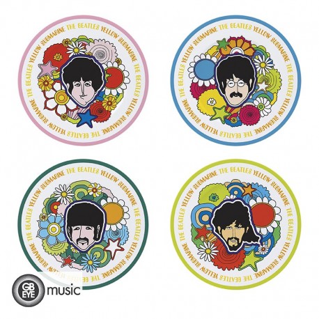 The Beatles Yellow Submarine 4 Piece Porcelain Plate Set