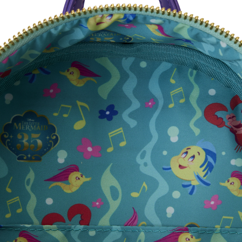 The Little Mermaid 35th Anniversary Loungefly Mini Backpack