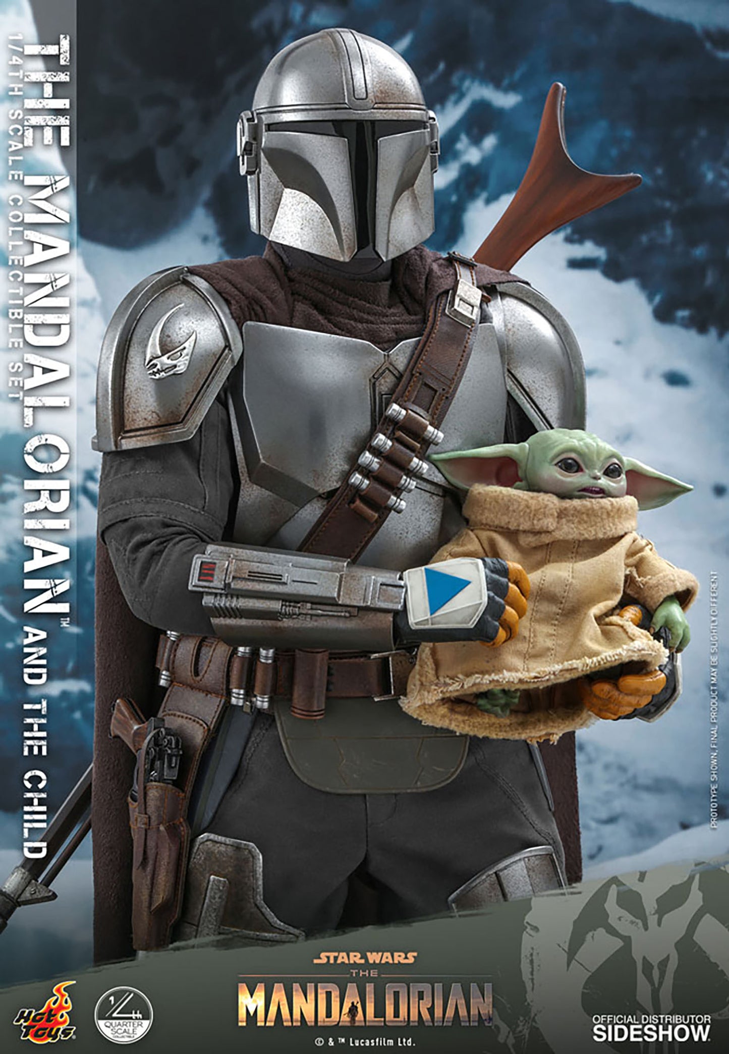 The Mandalorian and The Child 1/4 Scale Figure Set Collector Edition by Hot Toys