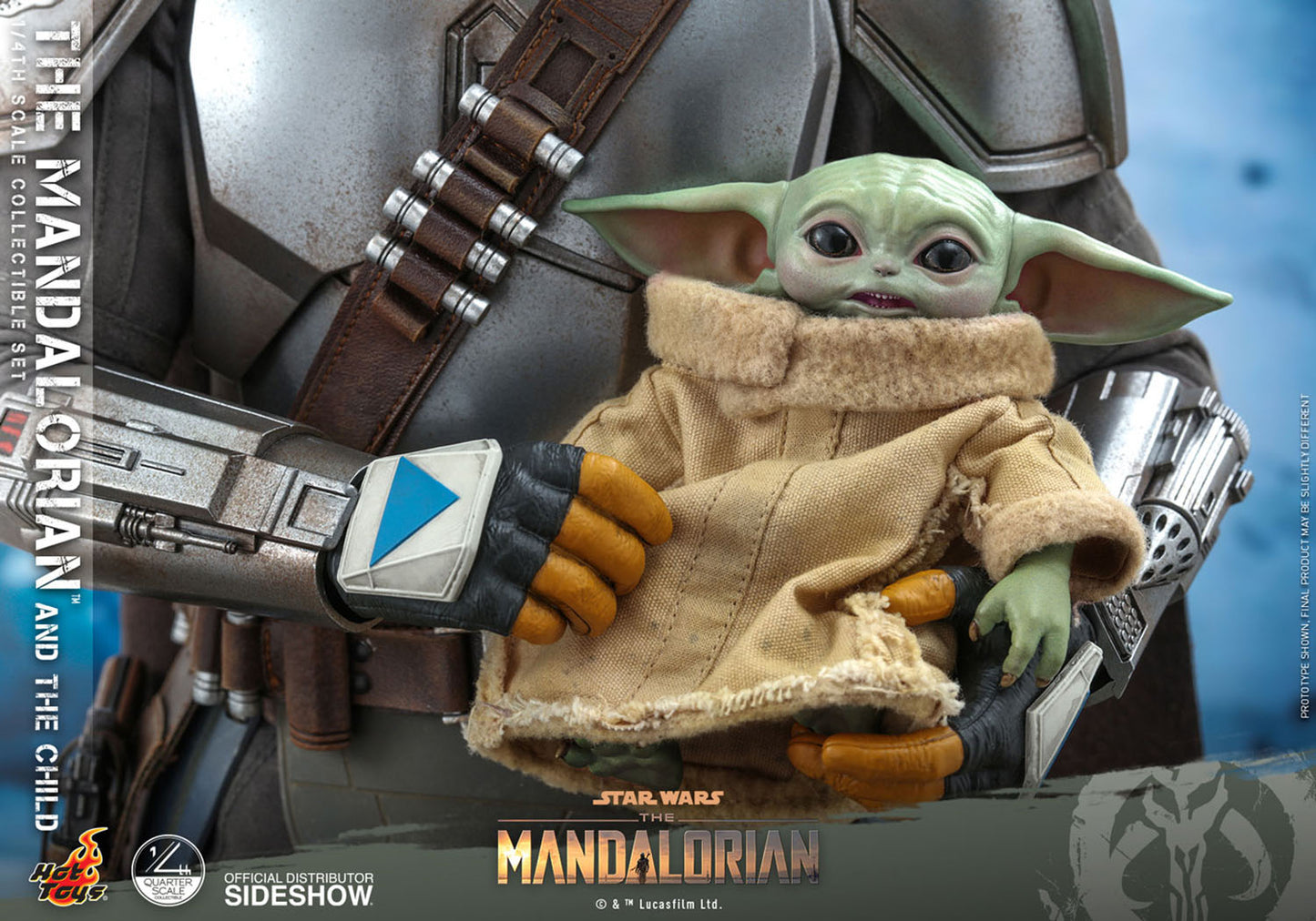 The Mandalorian and The Child 1/4 Scale Figure Set Collector Edition by Hot Toys